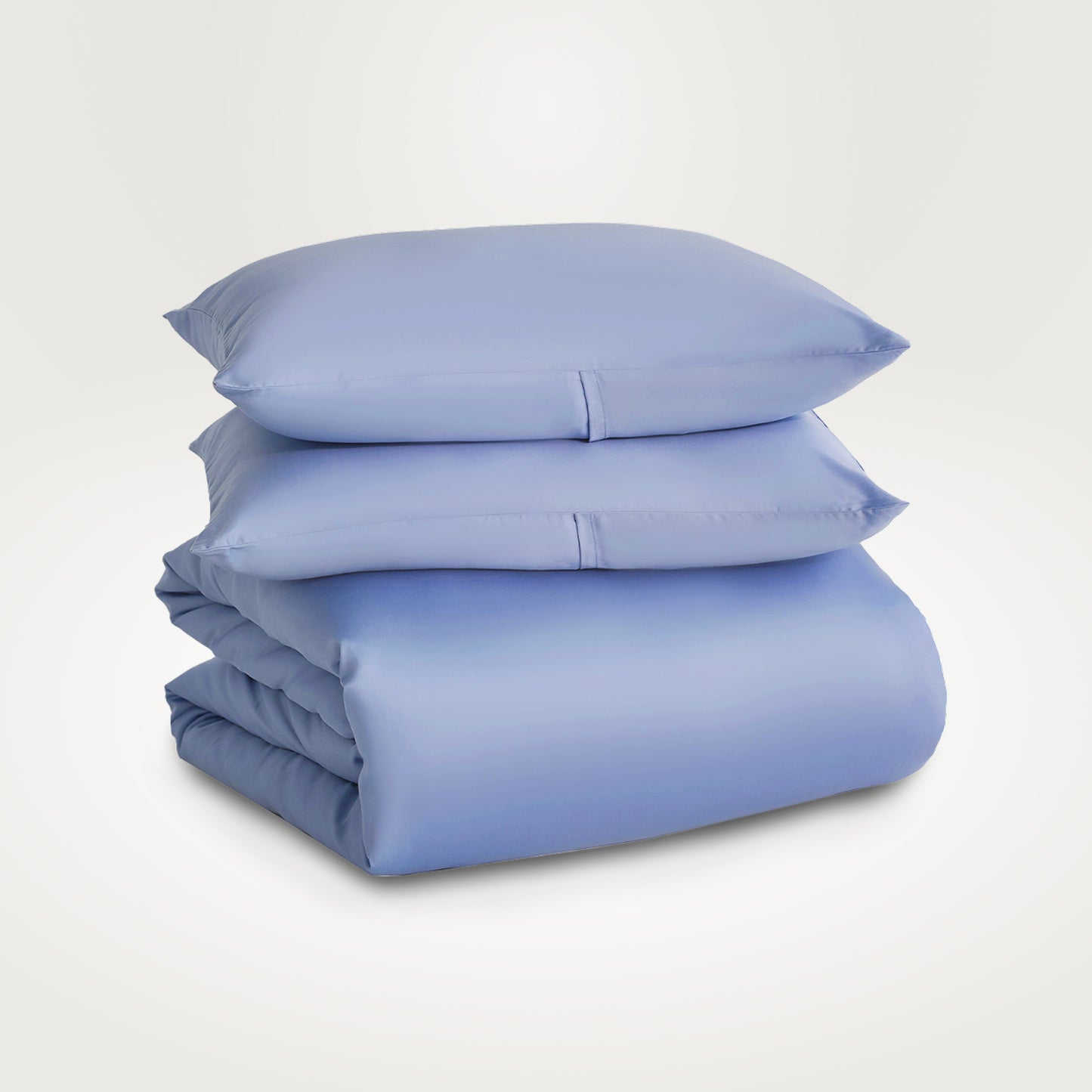 Snuggle & Stay Furless Duvet Set - Classic White with Black Piping